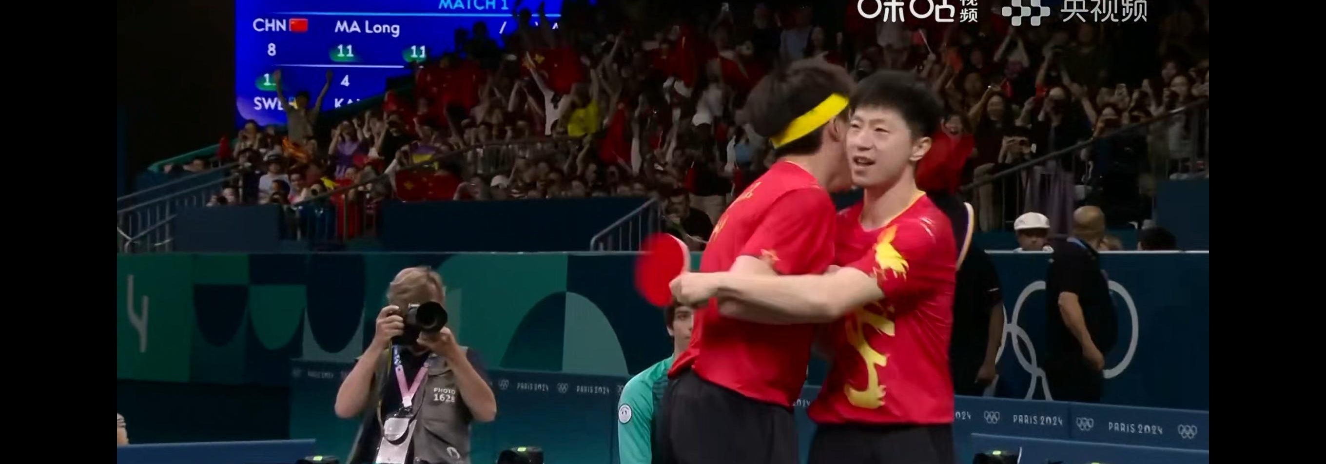 瑞典队翻盘韩国队，许昕点燃赛场